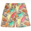 Quick drying Knee length beach shorts Ice Cream print