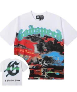 Godspeed Lifes A Gamble Tee White