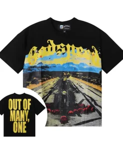 Godspeed Long Lonely Road Tee Black