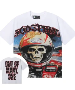 Godspeed Racer Goldie Tee White
