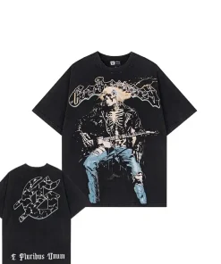 Godspeed Rock Dreams Vintage Tee Washed Black