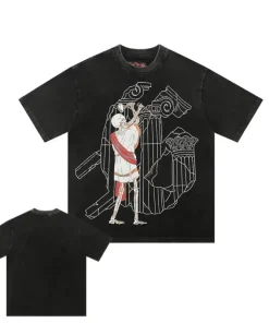 Godspeed Etched In Glory Tee Washed Black
