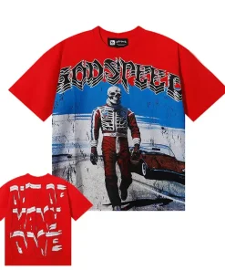 Godspeed F1 Skele Rarri Tee Red