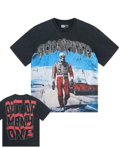 Godspeed F1 Skele Rarri Tee Washed Black