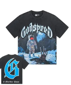 Godspeed First Contact Tee Washed Black