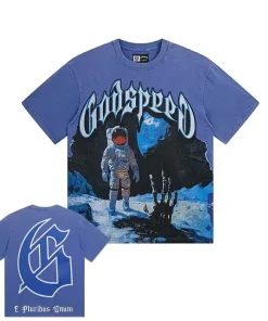 Godspeed First Contact Tee Washed Blue