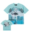 Godspeed JFK to MIA Tee Light Blue