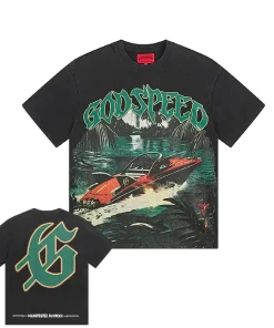 Godspeed Miami Boat Tee Washed Black