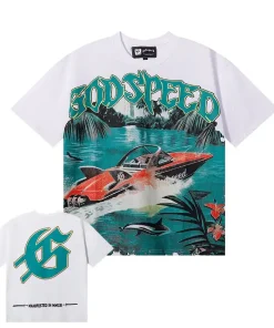 Godspeed Miami Boat Tee White