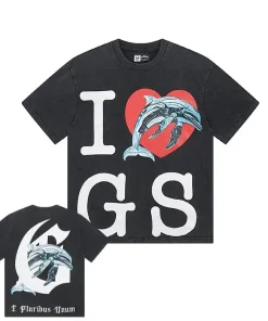 Godspeed Miami Dolphin Tee Washed Black