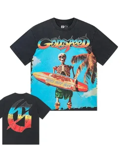 Godspeed Miami Surf Club Tee Washed Black