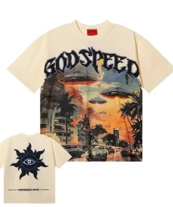 Godspeed Miami UFO Tee Beige
