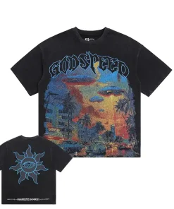 Godspeed Miami UFO Tee Washed Black