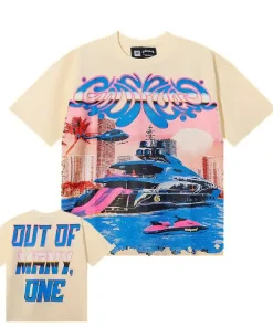 Godspeed Miami Yacht Tee Beige