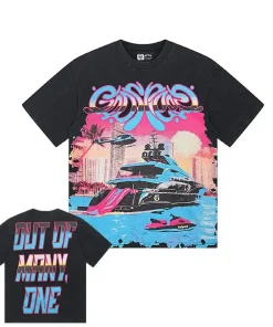 Godspeed Miami Yacht Tee Washed Black