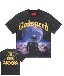 Godspeed No Looking Back Tee Washed Black
