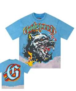 Godspeed Off the Leash Tee Washed Blue