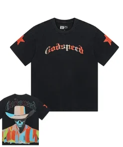 Godspeed Pastel Cowboy Tee Washed Black