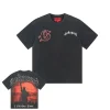 Godspeed Red Day Tee Washed Black