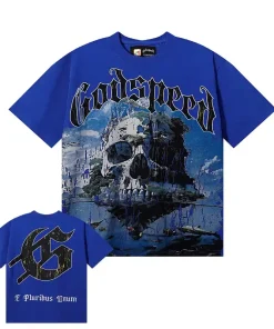Godspeed Skull Island Tee Blue