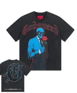Godspeed Smell The Roses Tee Washed Black