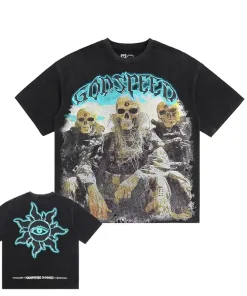 Godspeed Squadron Tee Washed Black