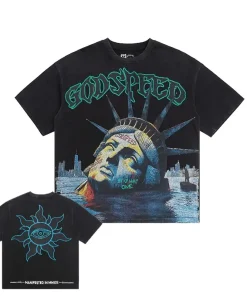 Godspeed Sunken Liberty Tee Washed Black