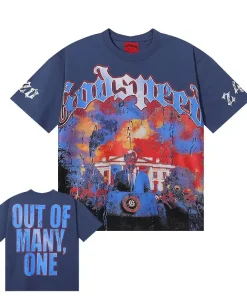 Godspeed V.O.D 2024 Tee Navy Blue