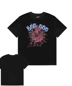 Sp5der ANGEL NUMBER Black Tee