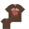 Sp5der ANGEL NUMBER Brown Tee