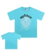Sp5der OG WEB V2 CYAN Tee