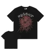 Sp5der RHINESTONE OG WEB Black Tee