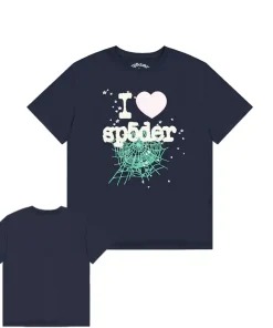 Sp5der SOUVENIR Navy Blue Tee