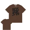 Sp5der SP5 SEX Brown Tee