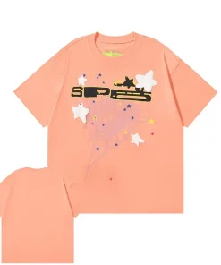 Sp5der STAR OG WEB V2 Peach Tee