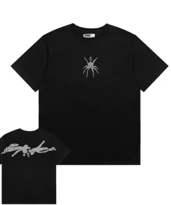 Sp5der TM RHINESTONE Black Tee