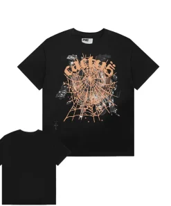 Travis Scott Cactus Jack x Sp5der Airbrush Black Tee