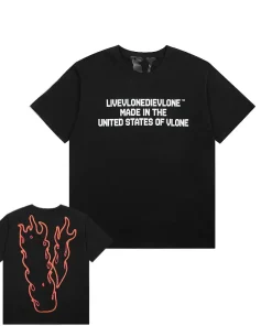 Vlone US of V Black Tee