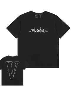 Vlone ECG Logo Black Tee