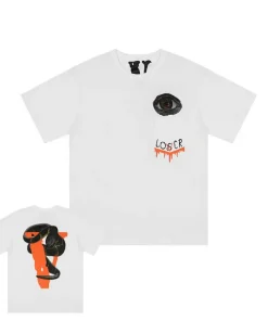 Vlone Eye Laser Snake White Tee
