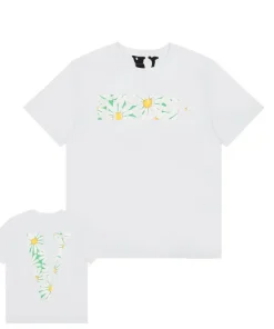 Vlone Friends - Chrysanthemum Big V Logo White Tee
