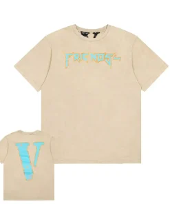 Vlone Friends - Destroy Washed Retro Beige Tee