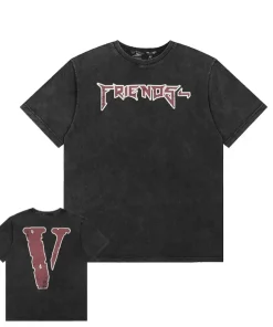 Vlone Friends - Destroy Washed Retro Black Tee