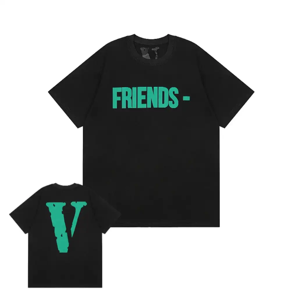 Vlone Friends Green Big V Logo Tee (9)
