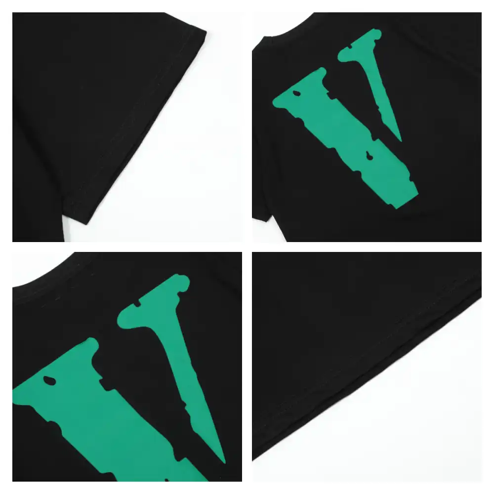 Vlone Friends Green Big V Logo Tee (11)