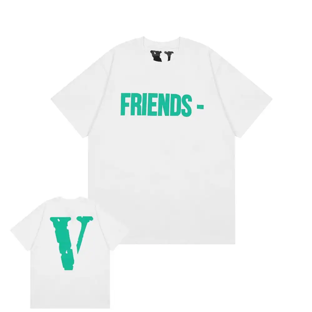 Vlone Friends Green Big V Logo Tee (8)