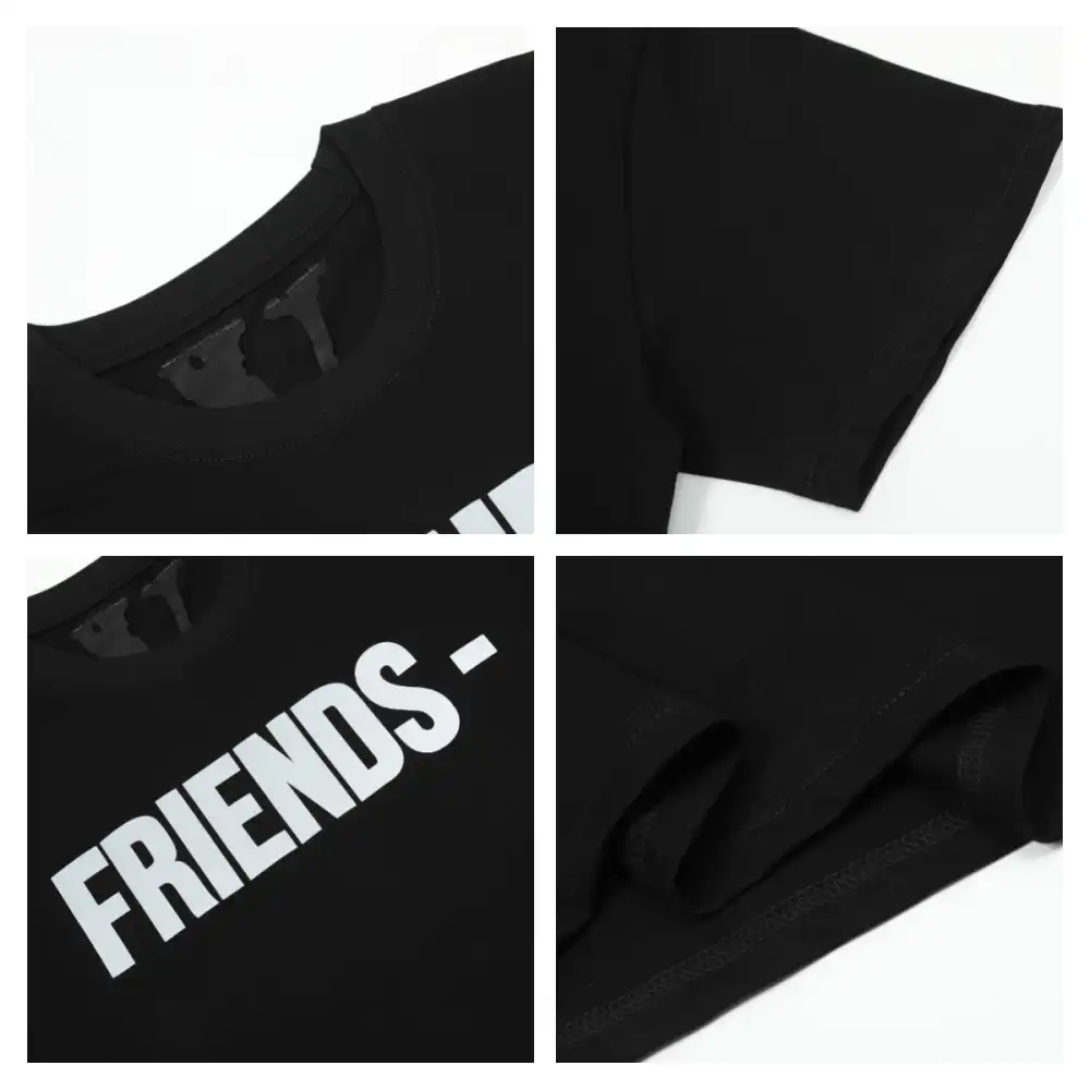 Vlone Friends Grey Big V Logo Tee (5)
