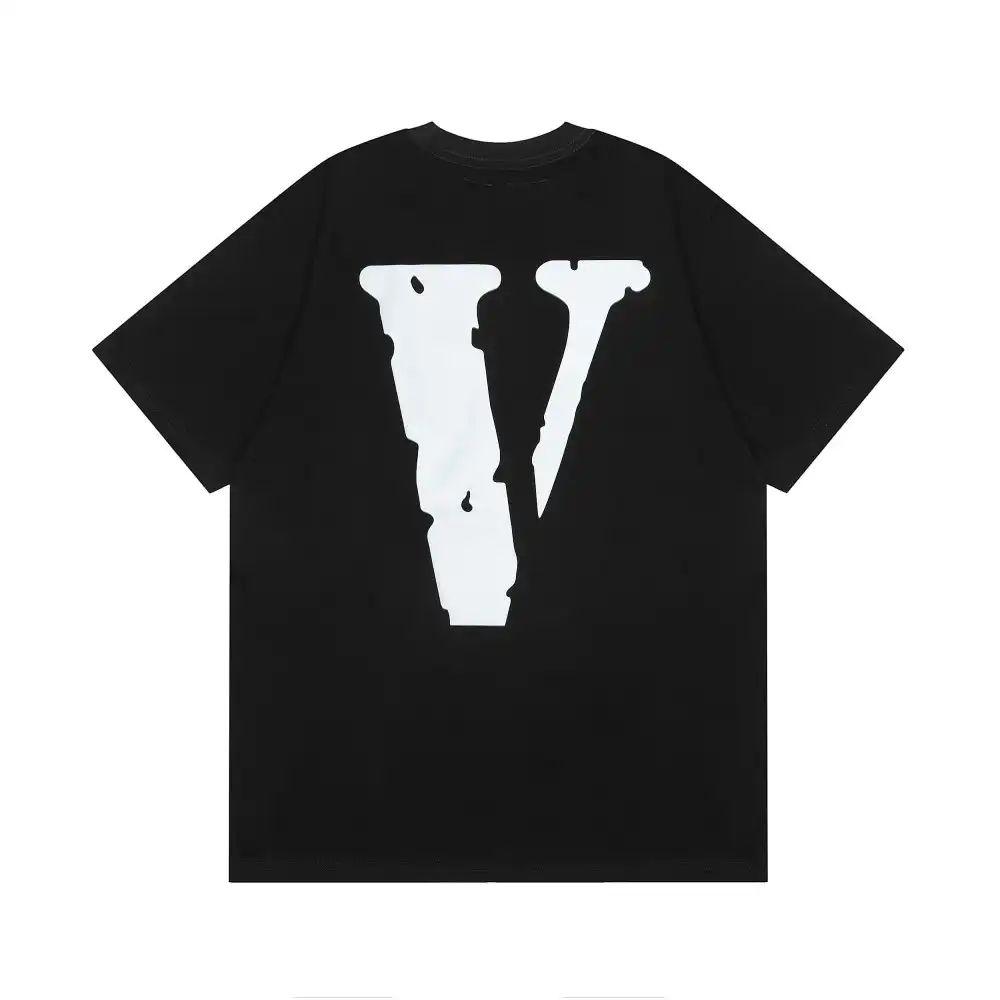 Vlone Friends Grey Big V Logo Tee (3)