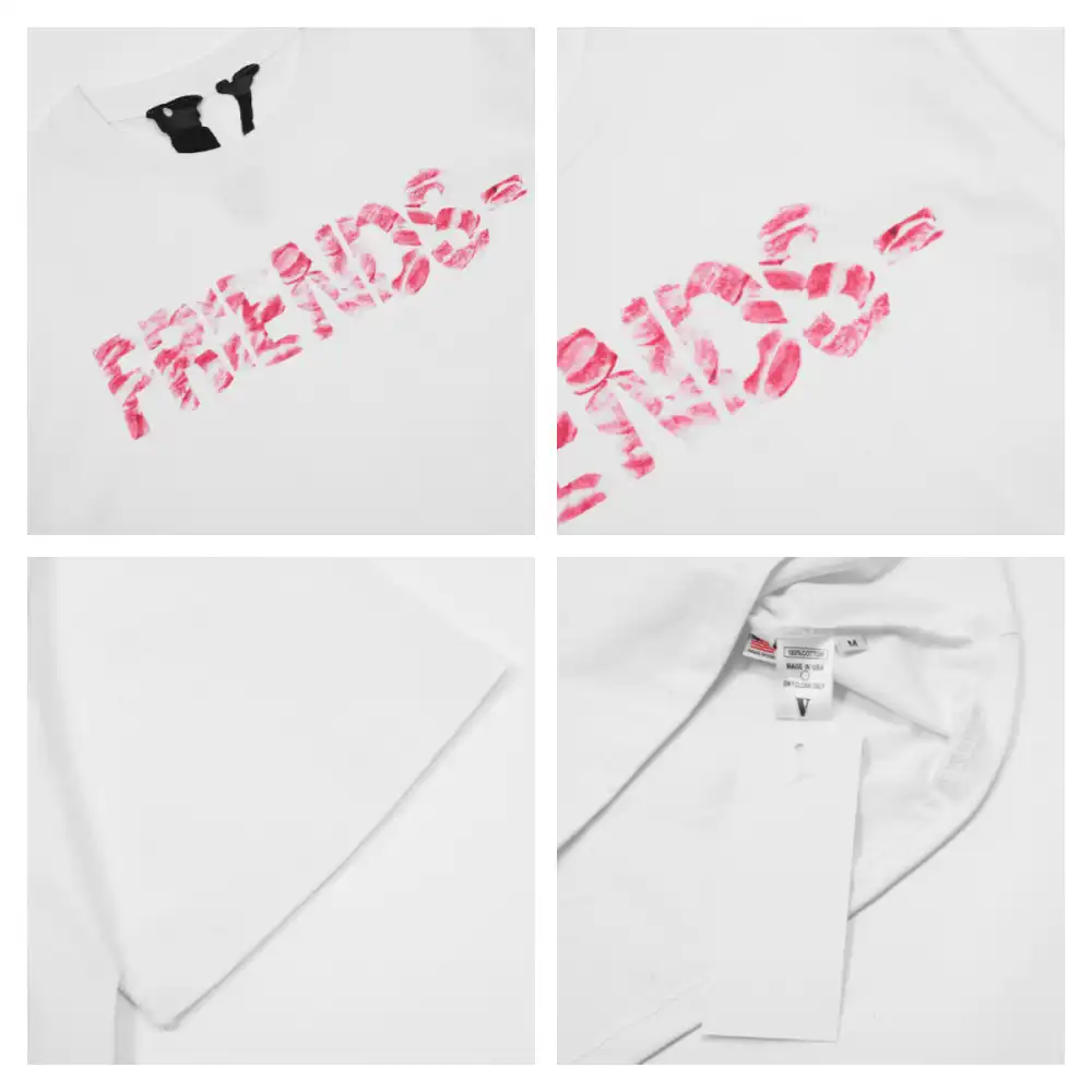 Vlone Friends - Lip Prints Big V Logo Tee (5)