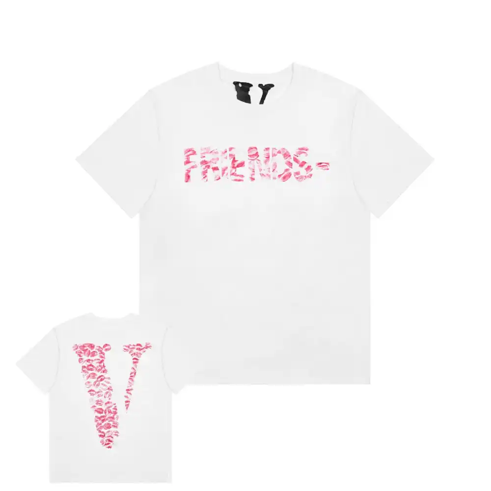 Vlone Friends - Lip Prints Big V Logo Tee (4)